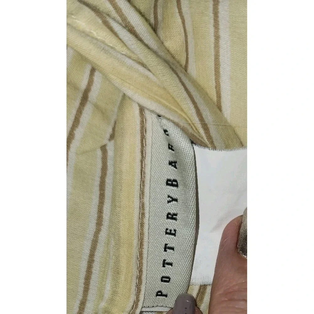 Set Of 2 Pottery Barn Standard Quilt Patchwork Pillow Sham Cotton French Countr